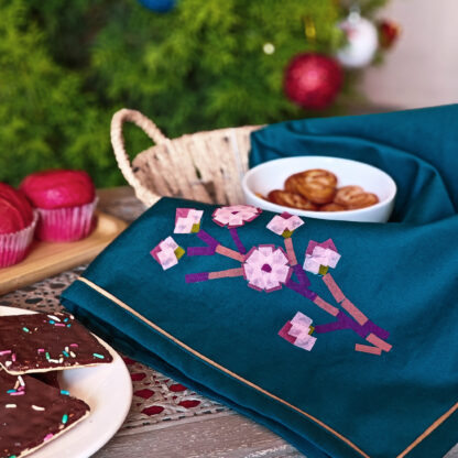 Calyz Teal Napkin set of 4 - Image 3
